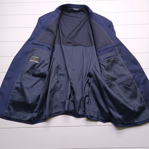 Jos. A. Bank Navy TravelTech Slim Fit Wool Blazer 48R - Picture 4 of 10